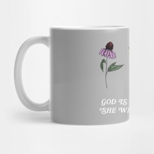 God is within her, she will not fall | 3 Flowers Mug